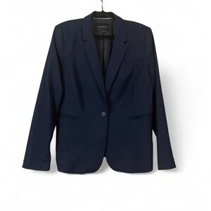 Banana Republic Navy Checkered Blazer